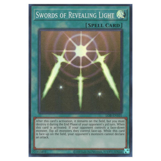 Yu-Gi-Oh! - Legend of Blue Eyes White Dragon (25th Anniversary Edition) - Swords of Revealing Light (Super Rare) - LOB25-EN101