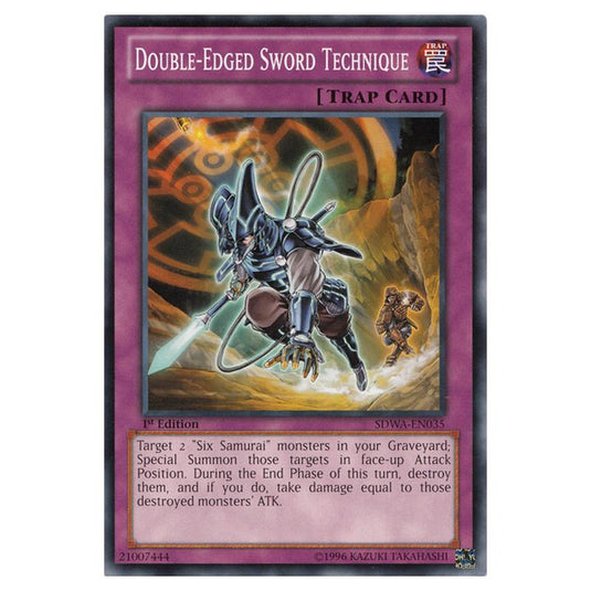 Yu-Gi-Oh! - Samurai Warlords Structure Deck - Double-Edged Sword Technique (Common) SDWA-EN035