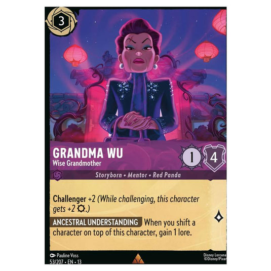 Lorcana - Attack of the Vine! - Grandma Wu - Wise Grandmother (Rare) - 53/207