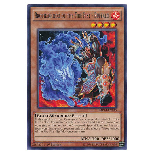 Yu-Gi-Oh! - 2014 Mega-Tin Mega Pack - Brotherhood of the Fire Fist - Buffalo (Rare) MP14-EN015