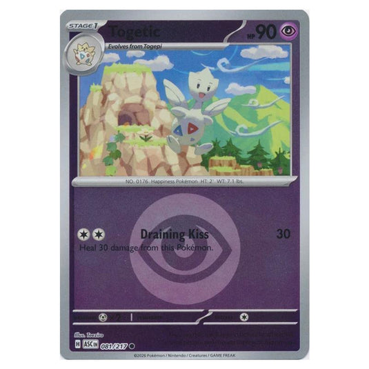 Pokemon - Mega Evolution - Ascended Heroes - Energy Reverse Holo - Togetic - 081/217