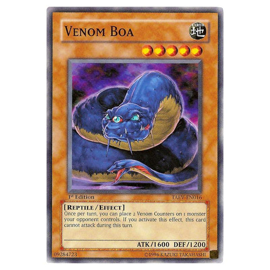 Yu-Gi-Oh! - Tactical Evolution - Venom Boa (Common) TAEV-EN016