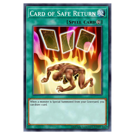 Yu-Gi-Oh! - Structure Deck - Zombie Madness - Card of Safe Return (Common) SD2-EN018