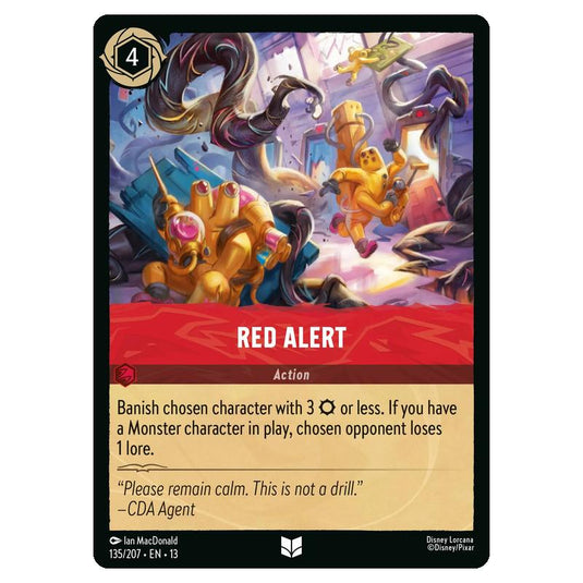 Lorcana - Attack of the Vine - Red Alert (Uncommon) - 135/207
