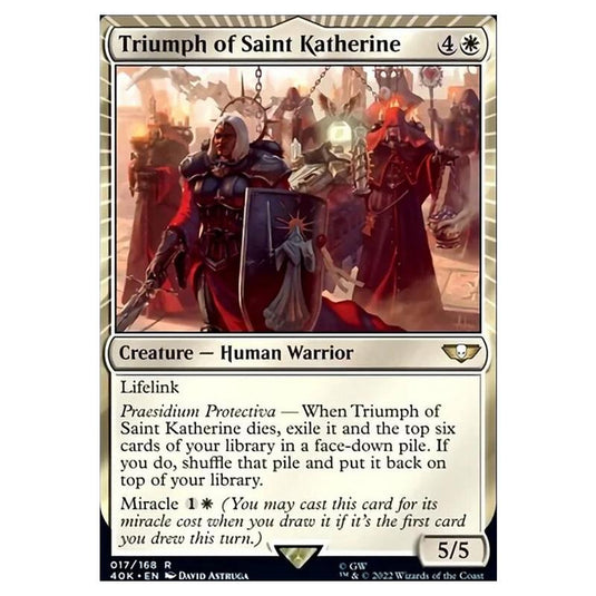 Magic The Gathering - Universes Beyond - Warhammer 40k - Triumph of Saint Katherine - 017/168