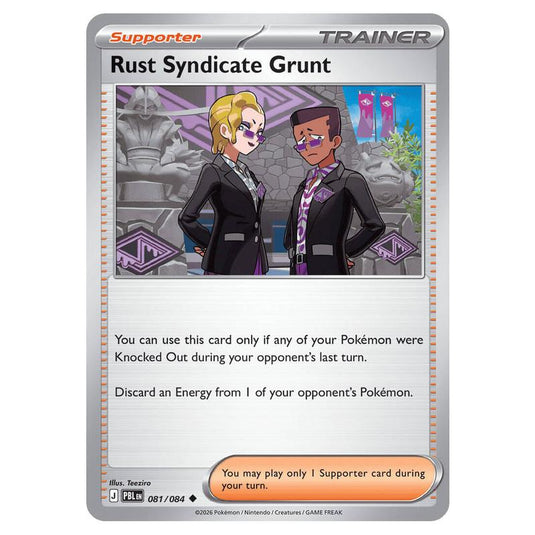 Pokemon - Mega Evolution - Pitch Black - Rust Syndicate Grunt - 081/084