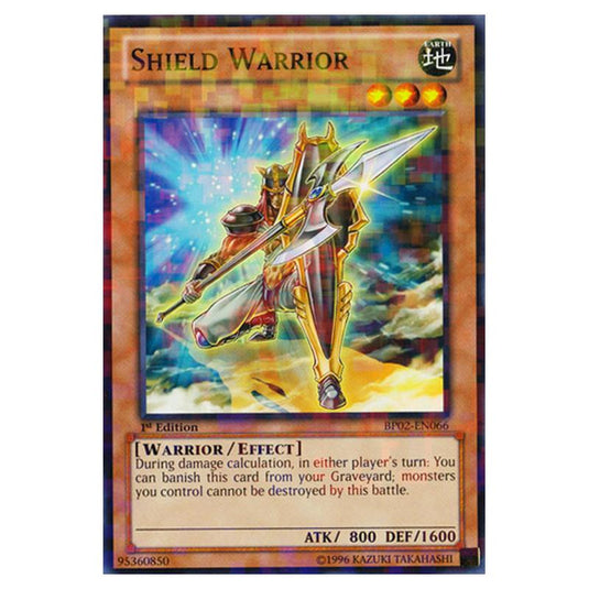 Yu-Gi-Oh! - Battle Pack 2 - War of the Giants - Shield Warrior (Mosaic Rare) BP02-EN066