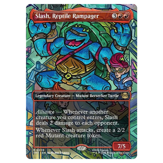 Magic The Gathering - Teenage Mutant Ninja Turtles - Slash, Reptile Rampager - 0208