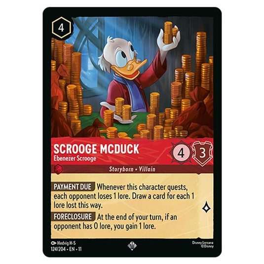 Lorcana - Winterspell - Scrooge McDuck - Ebenezer Scrooge (Super Rare) - 124/204