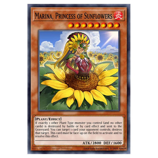 Yu-Gi-Oh! - 2014 Mega-Tin Mega Pack - Marina, Princess of Sunflowers (Super Rare) MP14-EN157