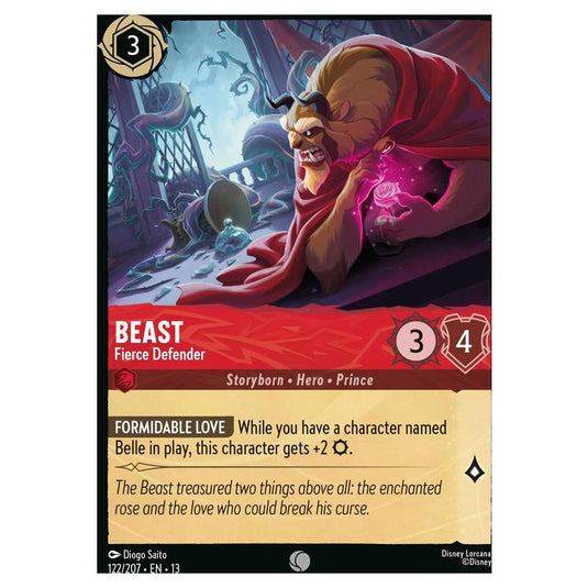 Lorcana - Attack of the Vine! - Beast - Fierce Defender (Common) - 122/207