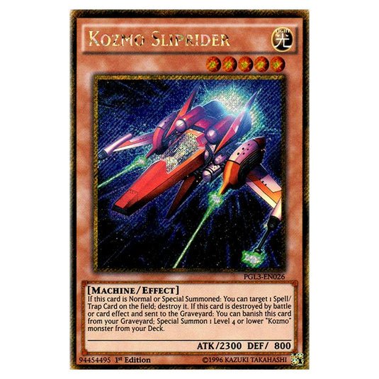 Yu-Gi-Oh! - Premium Gold - Infinite Gold - Kozmo Sliprider (Gold Secret Rare) PGL3-EN026