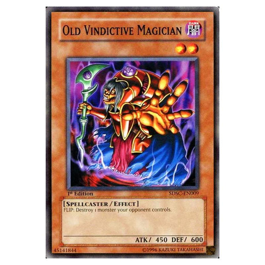 Yu-Gi-Oh! - Spellcaster's Command Structure Deck - Old Vindictive Magician (Common) SDSC-EN009