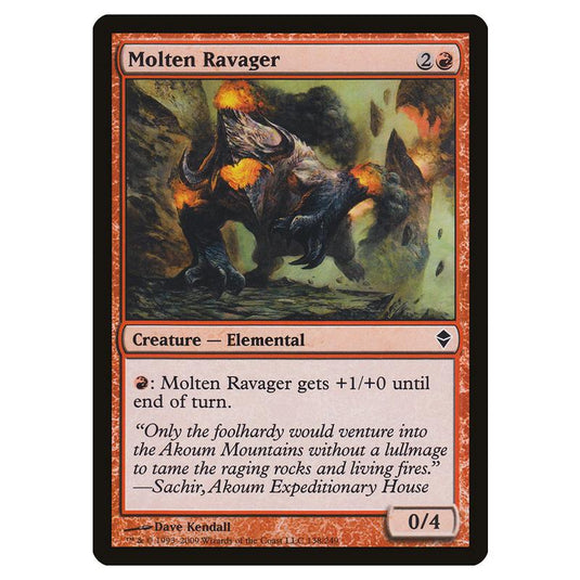 Magic The Gathering - Zendikar - Molten Ravager - 138/249