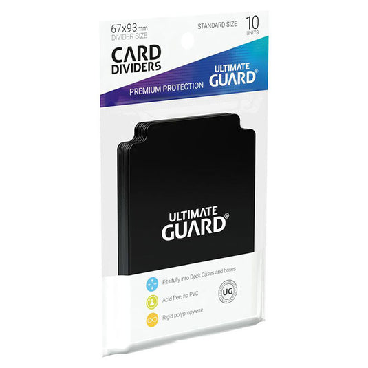 Ultimate Guard - Card Dividers - Black (10)