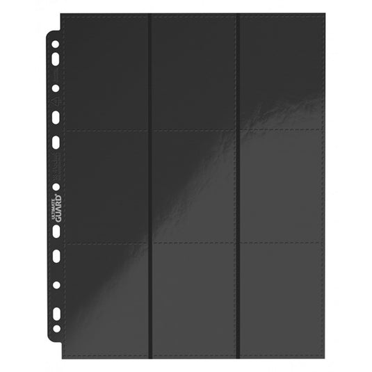 Ultimate Guard - 18-Pocket Pages - Side Loading Black (10)