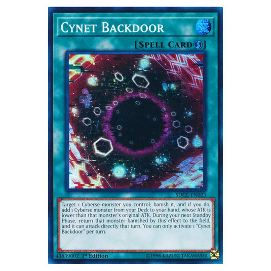 Yu-Gi-Oh! - Structure Deck - Cyberse Link - Cynet Backdoor (Super Rare) SDCL-EN023