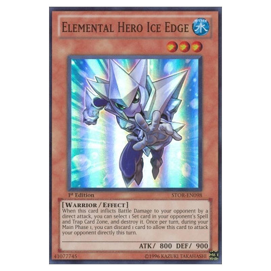 Yu-Gi-Oh! - Storm of Ragnarok - Elemental HERO Ice Edge (Super Rare) STOR-EN098
