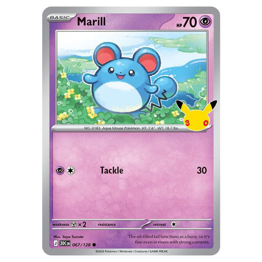 Pokemon - 30th Celebration - Marill - 067/128