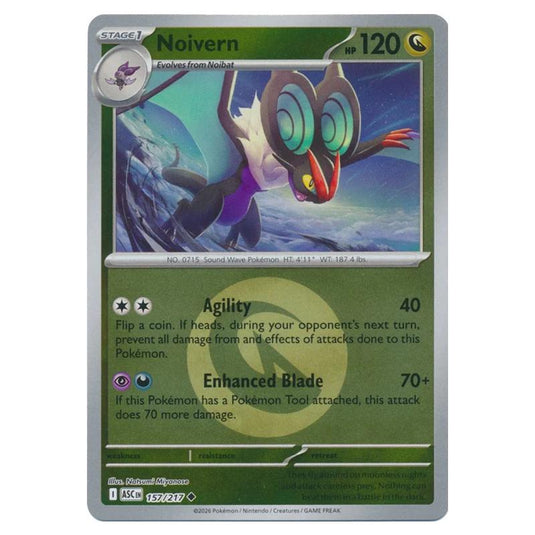 Pokemon - Mega Evolution - Ascended Heroes - Energy Reverse Holo - Noivern - 157/217