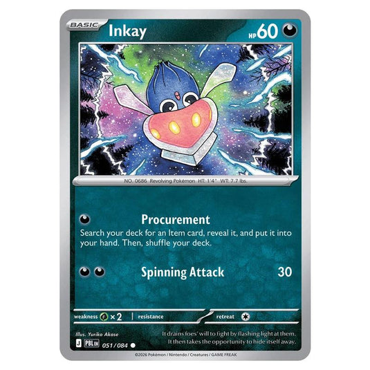 Pokemon - Mega Evolution - Pitch Black - Inkay - 051/084