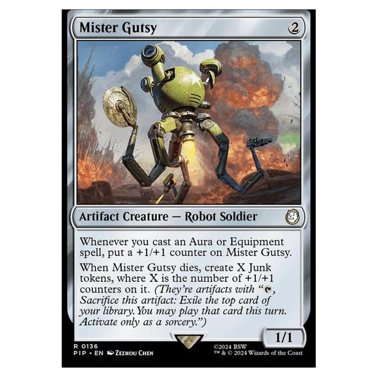 Magic The Gathering - Universes Beyond - Fallout - Mister Gutsy - 0136