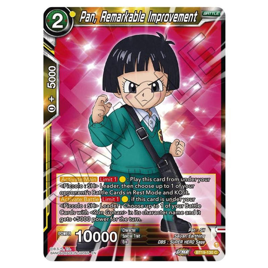 Dragon Ball Super - Fighter's Ambition - Pan, Remarkable Improvement - BT19-130