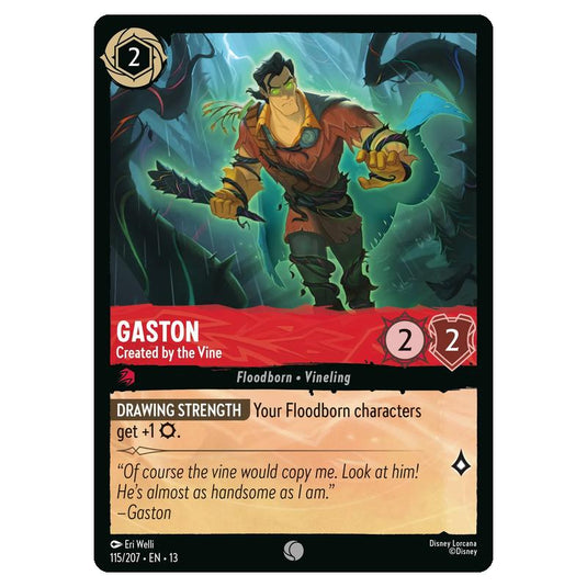 Lorcana - Attack of the Vine - Gaston - Created by the Vine (Common) - 115/207