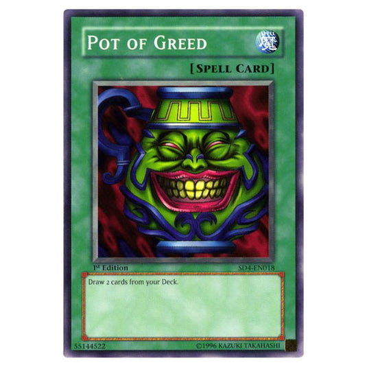 Yu-Gi-Oh! - Structure Deck - Fury from the Deep - Pot of Greed (Common) SD4-EN018