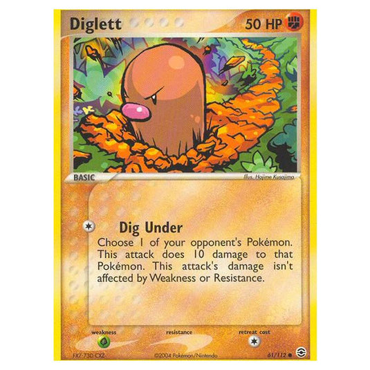 Pokemon - EX Series - FireRed & LeafGreen - Diglett - 61/112