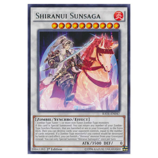 Yu-Gi-Oh! - Raging Tempest - Shiranui Sunsaga (Rare) RATE-EN047