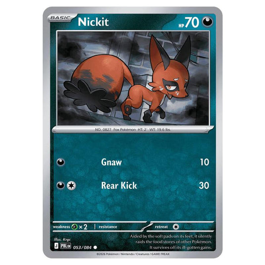 Pokemon - Mega Evolution - Pitch Black - Nickit - 053/084