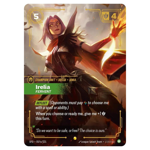 Riftbound: League of Legends TCG - Spiritforged - Irelia - Fervent - 0