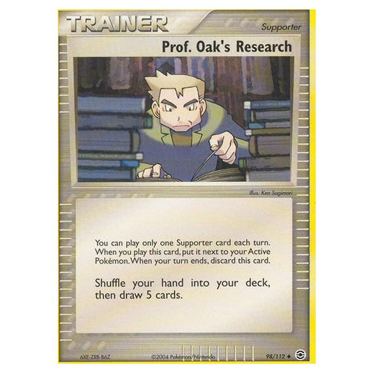 Pokemon - EX Series - FireRed & LeafGreen - Prof. Oak's Research - 98/112