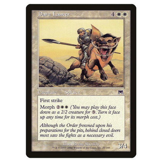 Magic The Gathering - Onslaught - Daru Lancer - 20/350 (Foil)