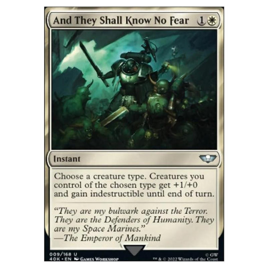 Magic The Gathering - Universes Beyond - Warhammer 40k - And They Shall Know No Fear - 009/168