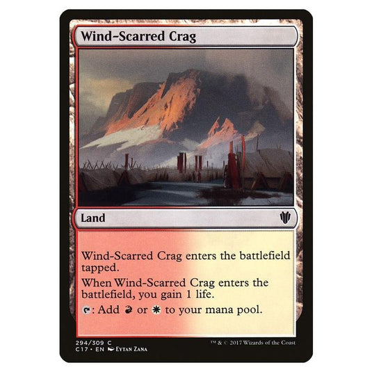 Magic The Gathering - Commander 2017 - Wind-Scarred Crag - 294/309