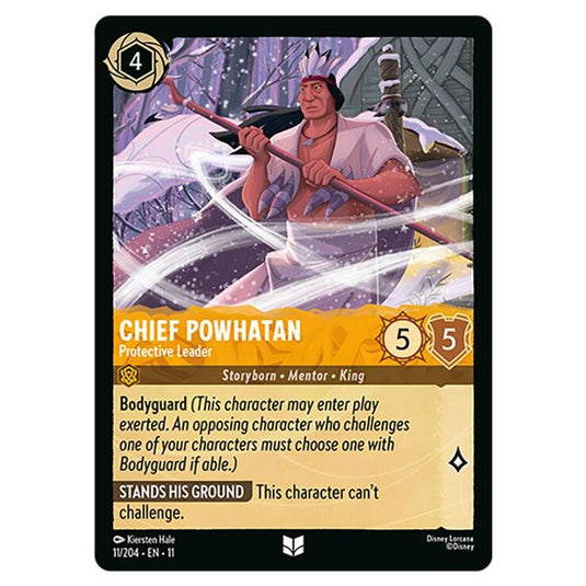 Lorcana - Winterspell - Chief Powhatan - Protective Leader (Uncommon) - 011/204