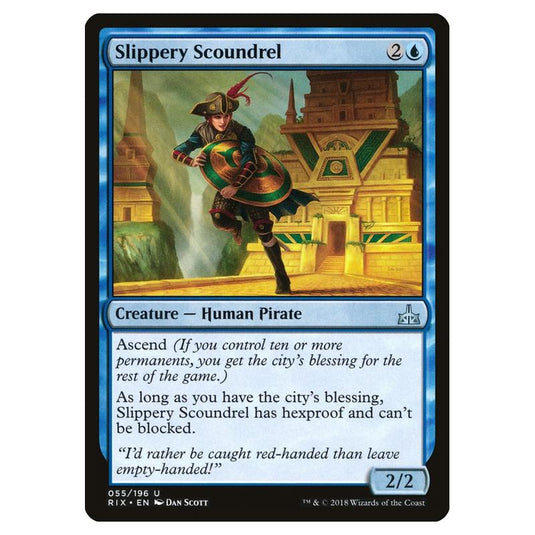 Magic The Gathering - Rivals Of Ixalan - Slippery Scoundrel - 55/196 (Foil)