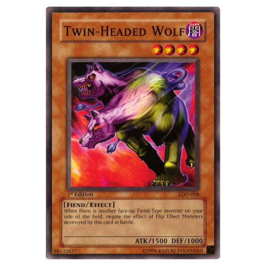 Yu-Gi-Oh! - Legacy of Darkness - Twin-Headed Wolf (Common) LOD-008
