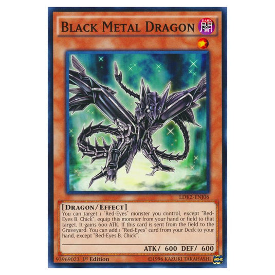 Yu-Gi-Oh! - Legendary Decks II - Black Metal Dragon (Common) LDK2-ENJ06