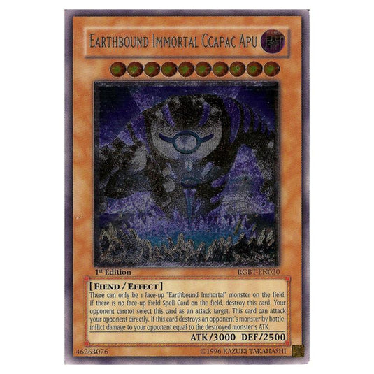 Yu-Gi-Oh! - Raging Battle - Earthbound Immortal Ccapac Apu (Ultimate Rare) RGBT-EN020
