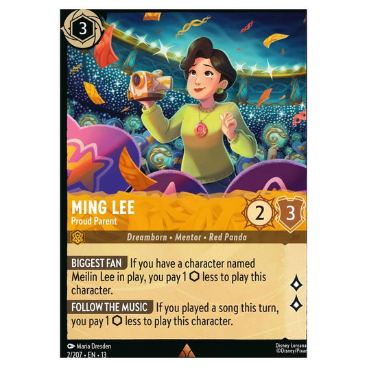 Lorcana - Attack of the Vine! - Ming Lee - Proud Parent (Rare) - 2/207