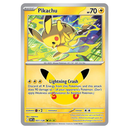 Pokemon - 30th Celebration - Pikachu - 051/128