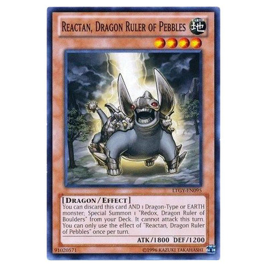 Yu-Gi-Oh! - Lord of the Tachyon Galaxy - Reactan, Dragon Ruler of Pebbles (Common) LTGY-EN095