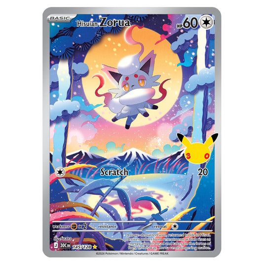 Pokemon - 30th Celebration - Hisuian Zorua - 145/128