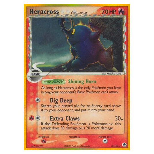 Pokemon - EX Dragon Frontiers - Heracross δ Delta Species - 003