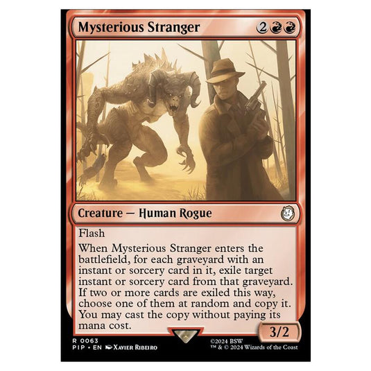 Magic The Gathering - Universes Beyond - Fallout - Mysterious Stranger - 0063
