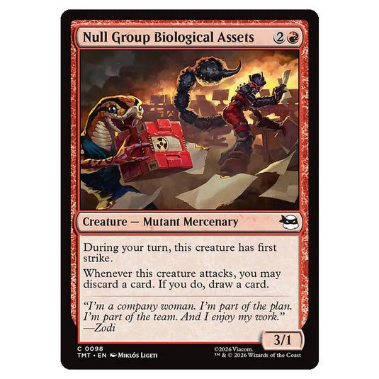 Magic The Gathering - Teenage Mutant Ninja Turtles - Null Group Biological Assets - 0098