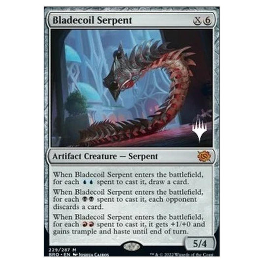 Magic The Gathering - The Brothers' War Promos - Bladecoil Serpent - 229/287